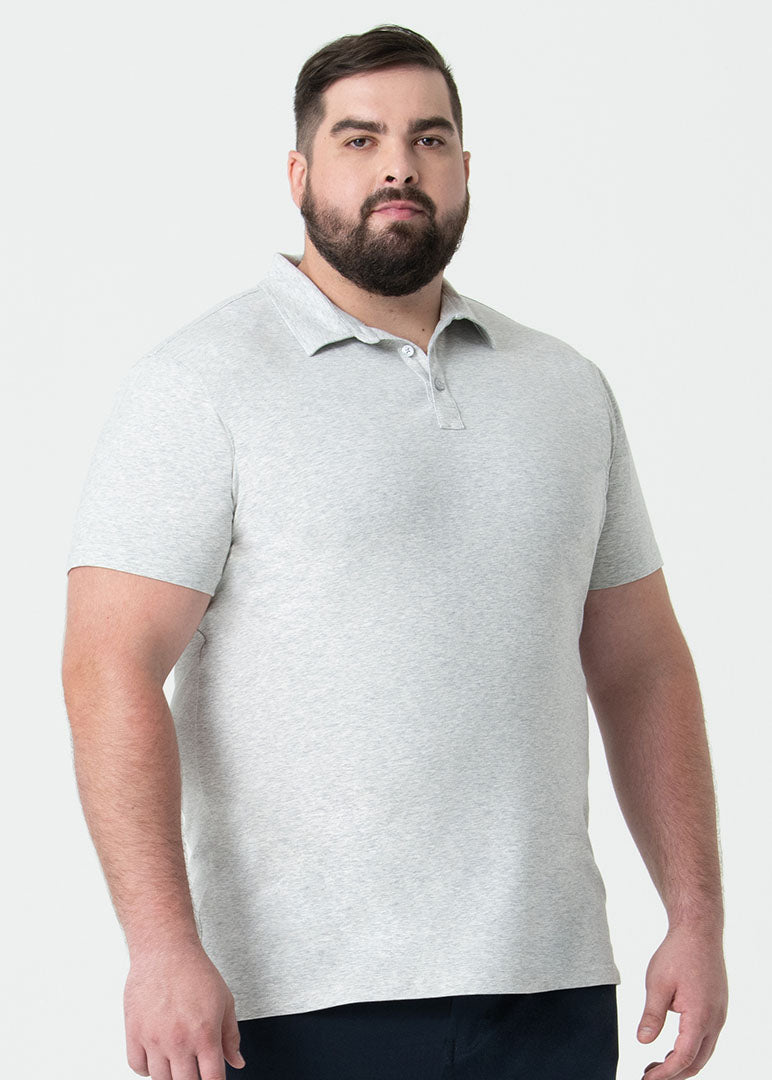 All-In Polo | Heather Grey