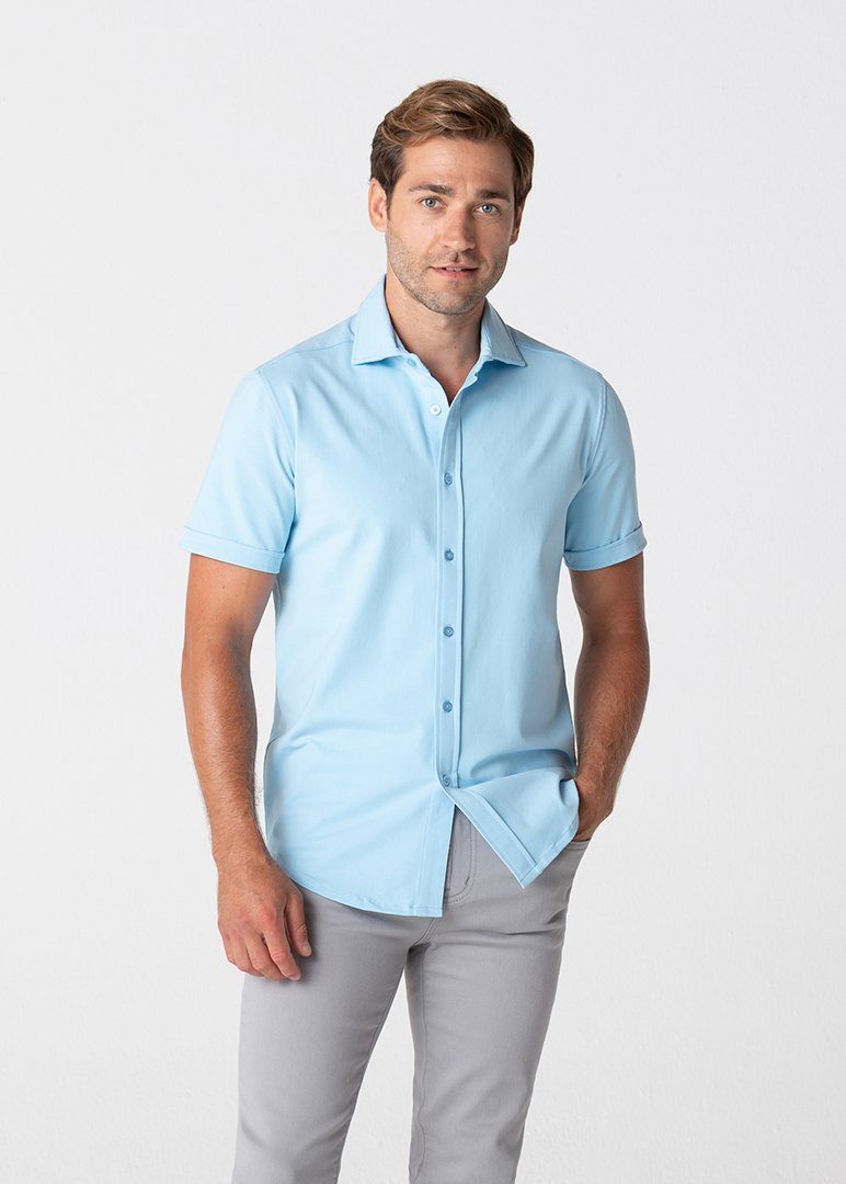 Short-Sleeve Polished Shirt