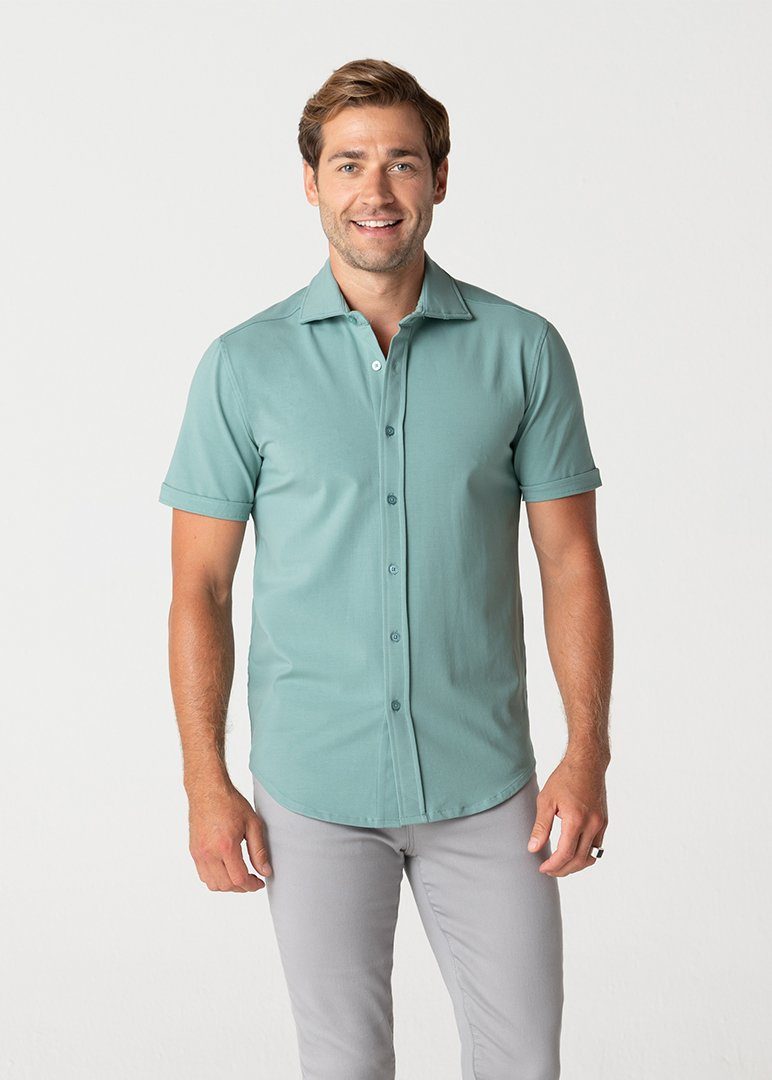 Short-Sleeve Polished Shirt