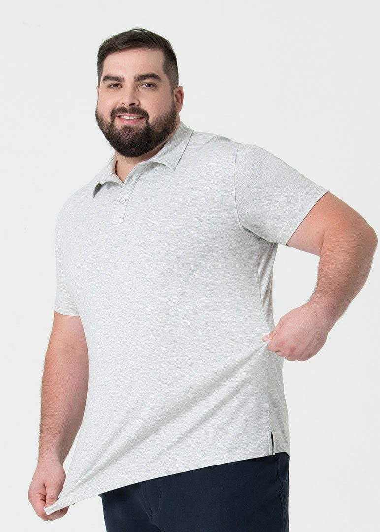 High & Mighty All-In Polo | Heather Grey