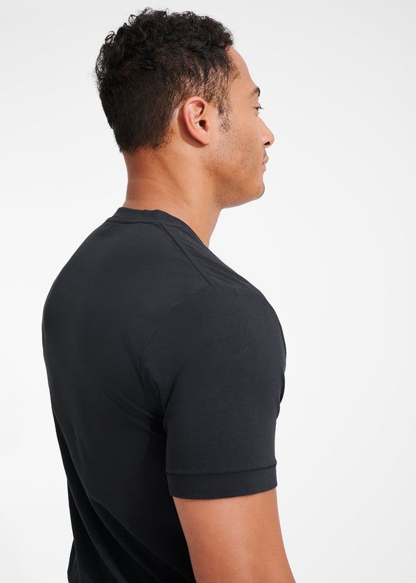 Cotton Stretch T-Shirt | Black