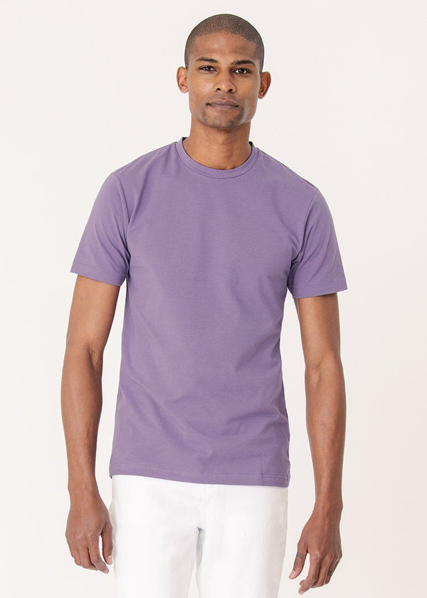 Cotton Stretch T-Shirt | Grape