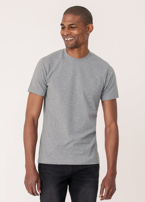 Cotton Stretch T-Shirt | Heather Charcoal