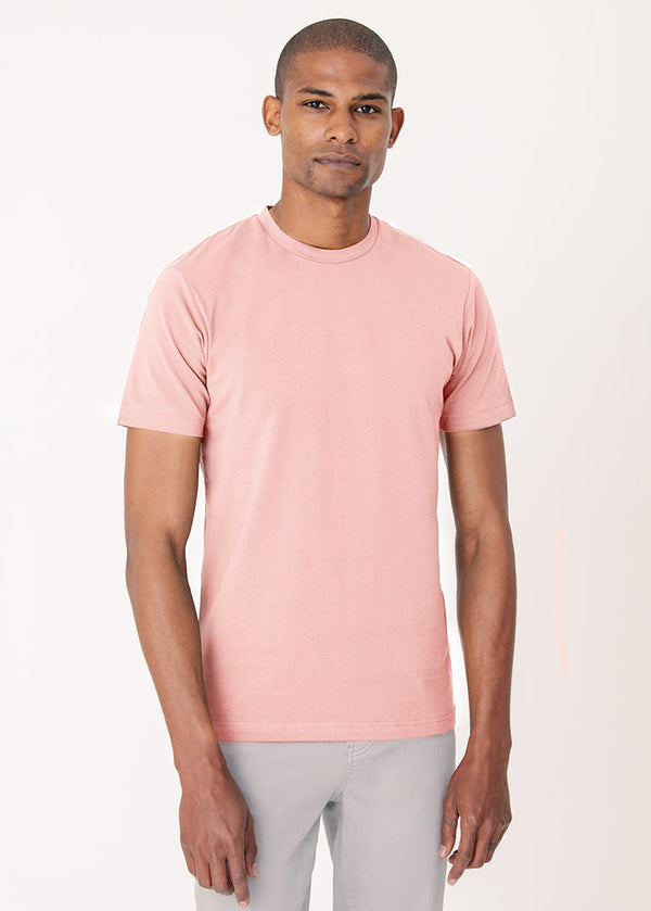 Cotton Stretch T-Shirt | Light Pink