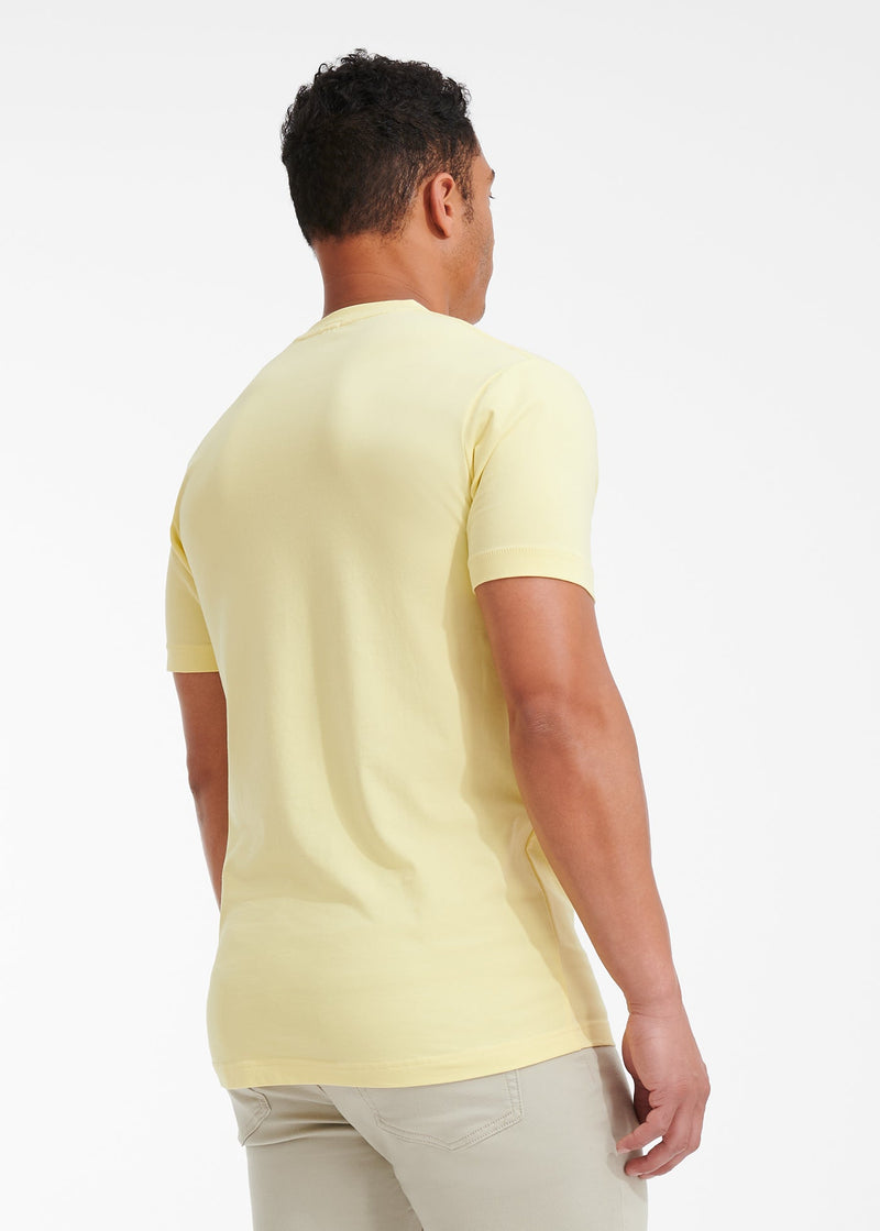 Cotton Stretch T-Shirt | Butter Yellow