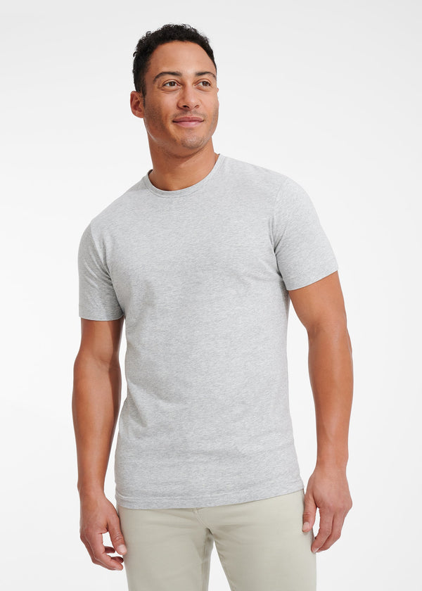 Cotton Stretch T-Shirt | Heather Grey