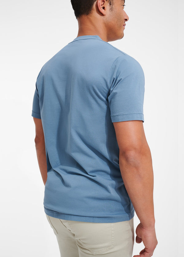 Cotton Stretch T-Shirt | Medium Blue