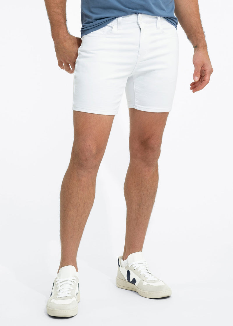 Duo 6" Shorts | White