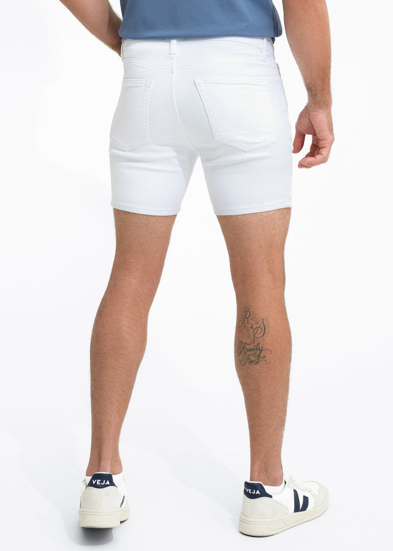 Duo 6" Shorts | White