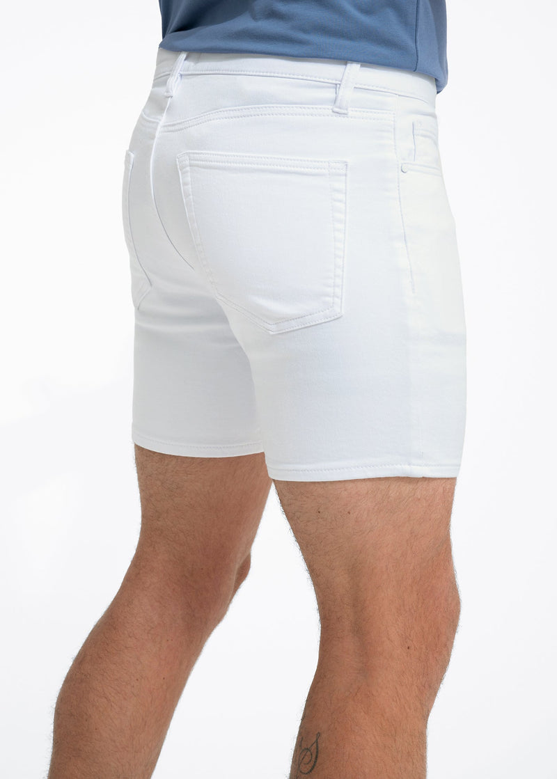 Duo 6" Shorts | White