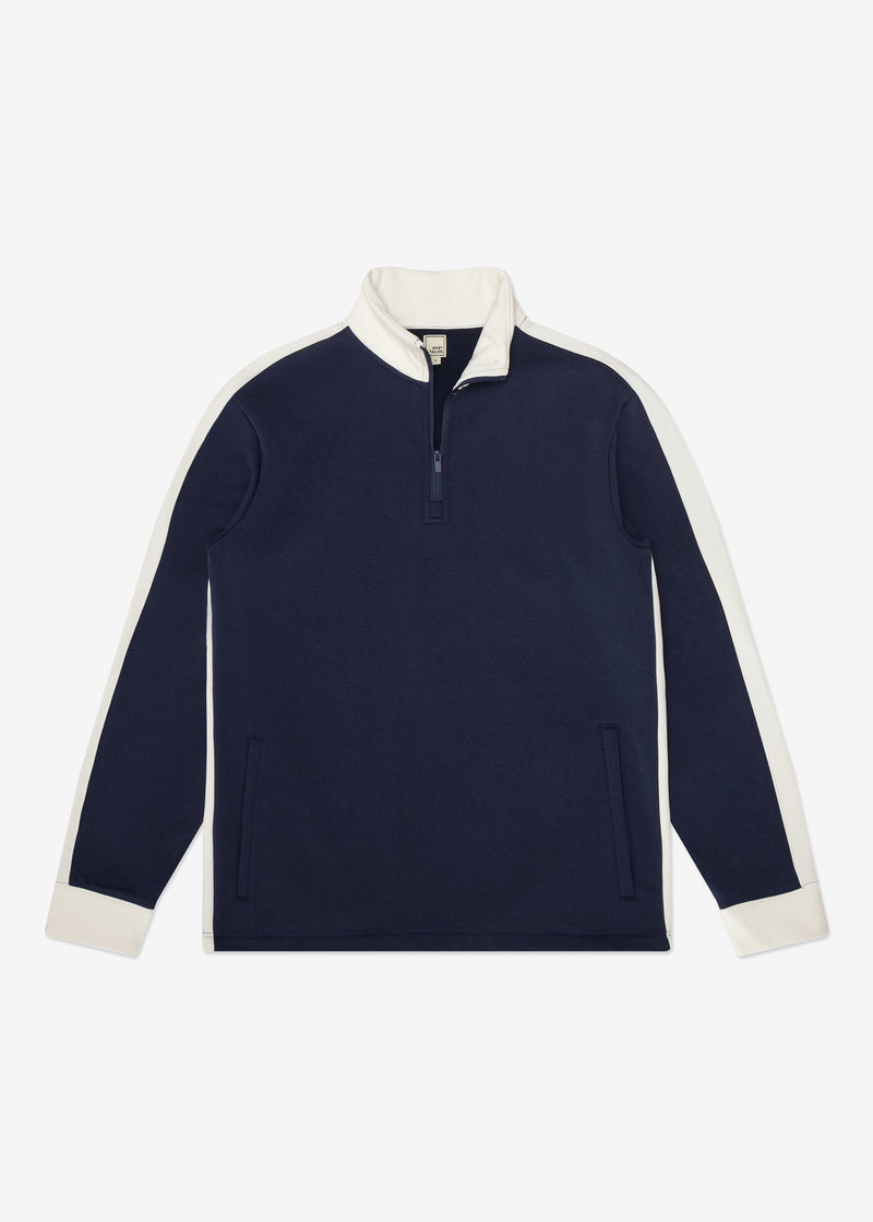 Stretch Fleece Quarter Zip | Admiral with Snow