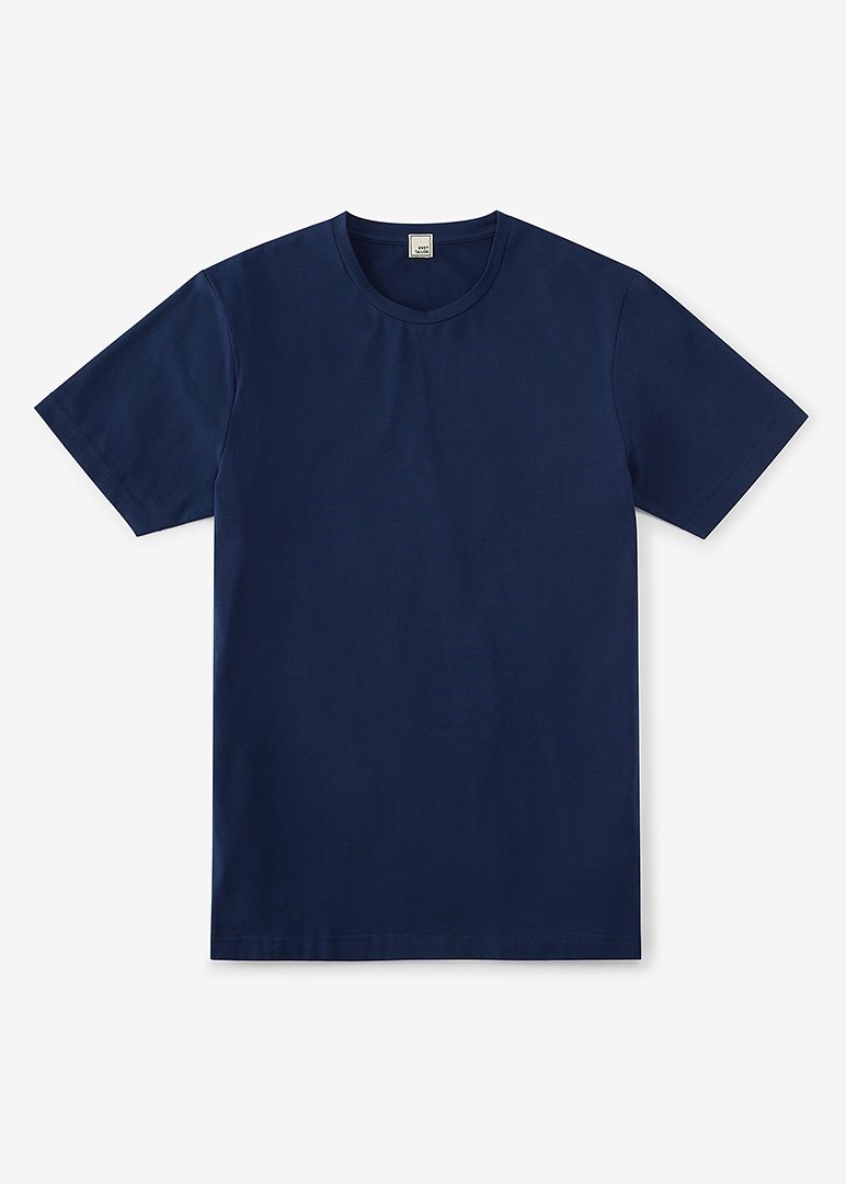 Cotton Stretch T-Shirt | Admiral Blue