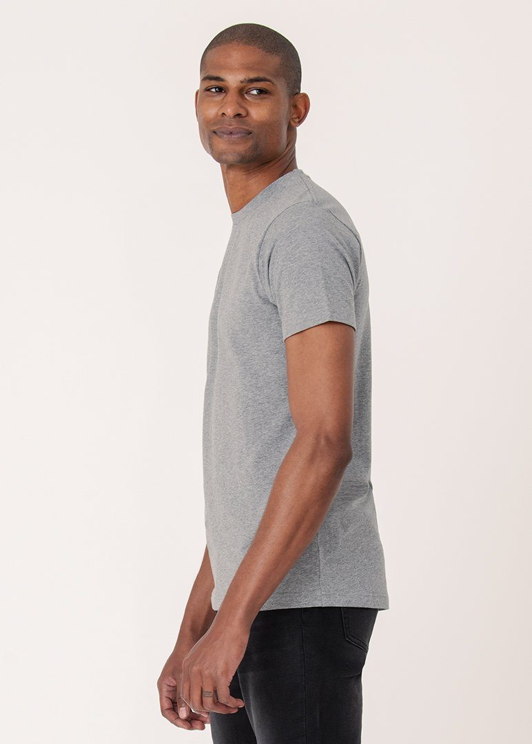 Cotton Stretch T-Shirt | Heather Charcoal